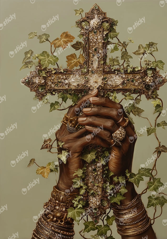 Poster AFROCENTRIC HOLDING CROSS