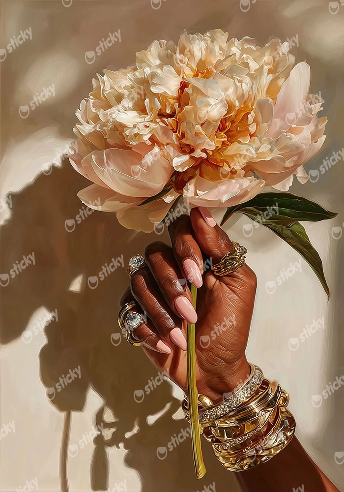 Poster AFROCENTRIC HOLDING FLOWER
