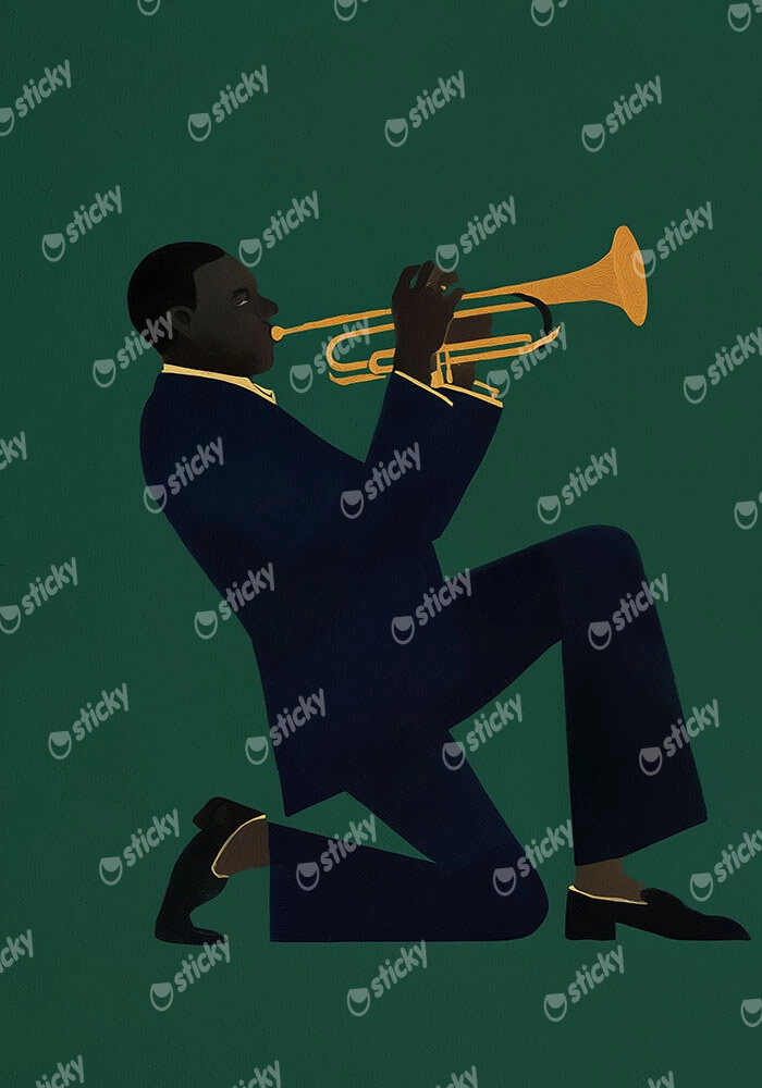 Poster AFROCENTRIC JAZZ PLAYER