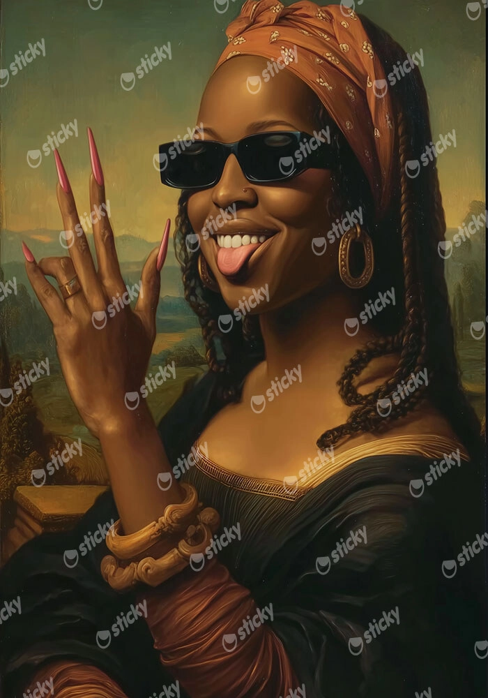 Poster AFROCENTRIC MONA LISA