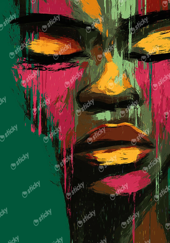 Poster AFROCENTRIC PAINTED FACE