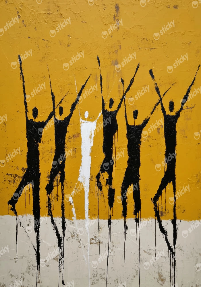 Poster AFROCENTRIC PEOPLE DANCING