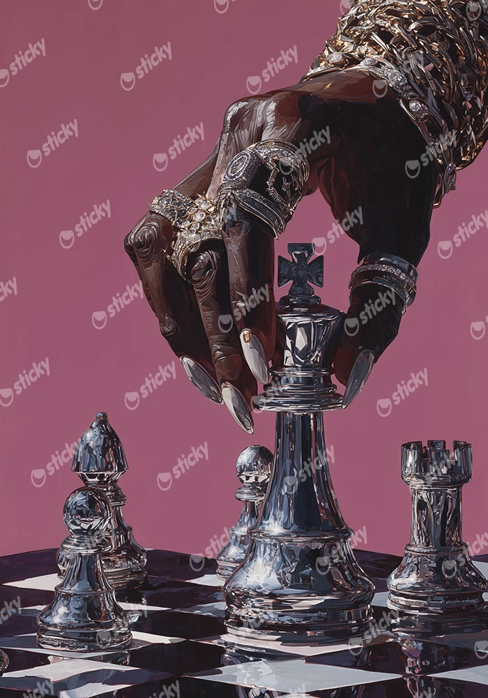 Poster AFROCENTRIC PLAYING CHESS