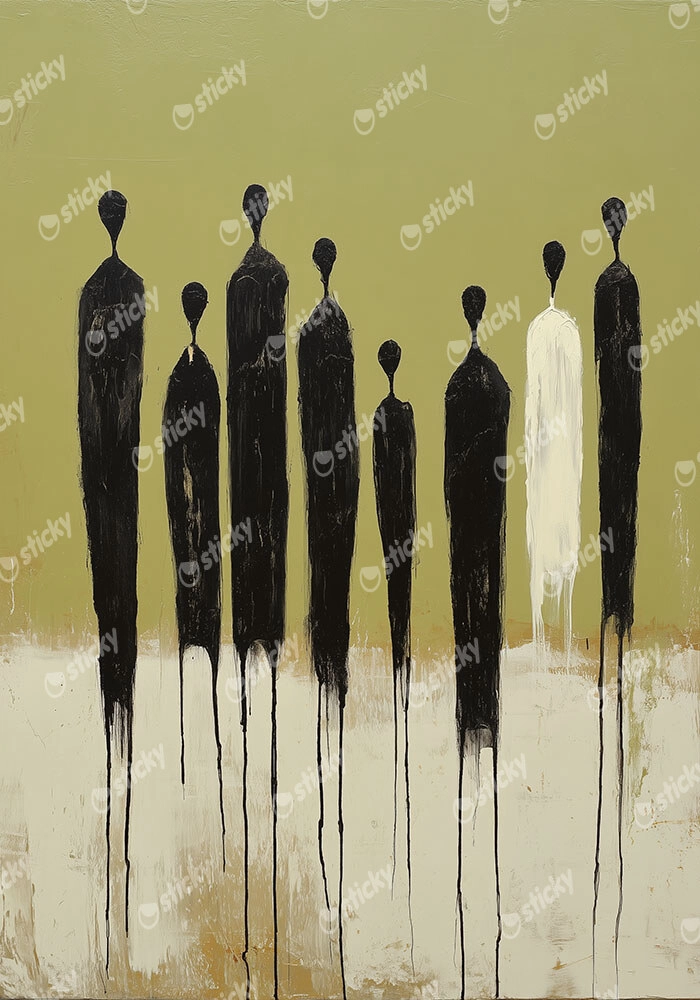 Poster AFROCENTRIC SILHOUETTES GREEN