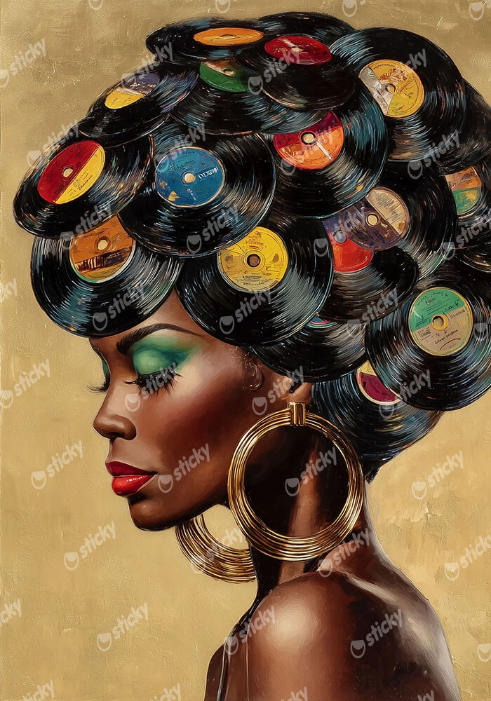 Poster AFROCENTRIC VINYL HAIR