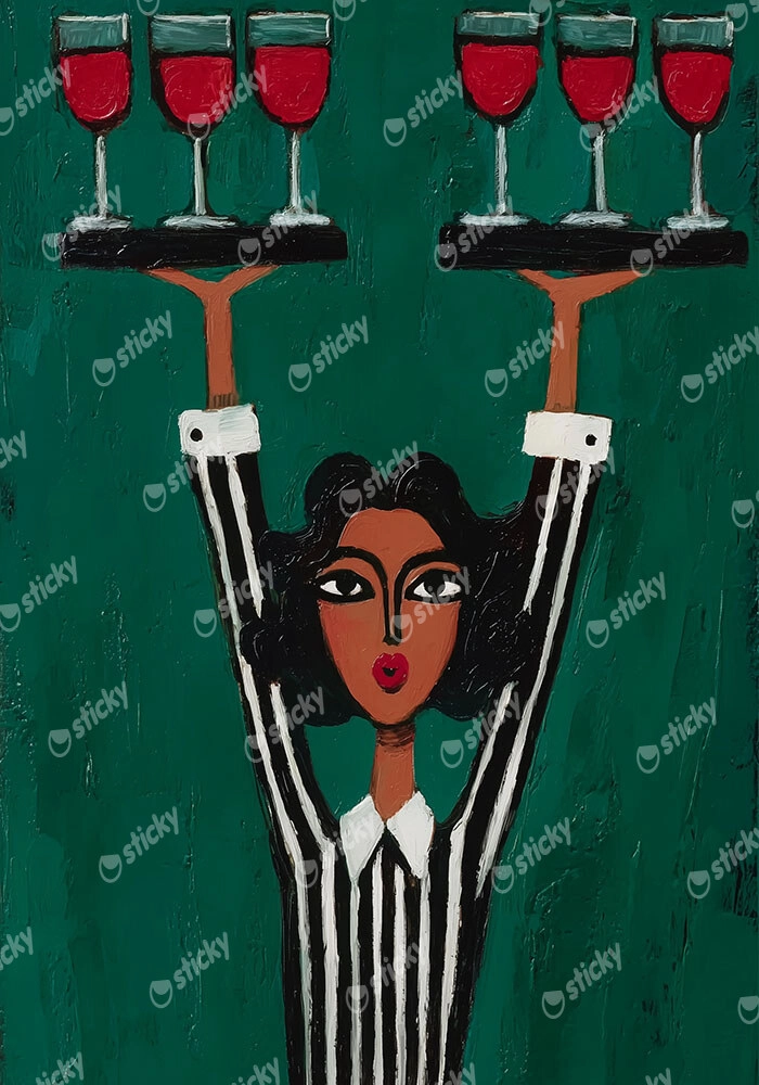 Poster AFROCENTRIC WAITRESS