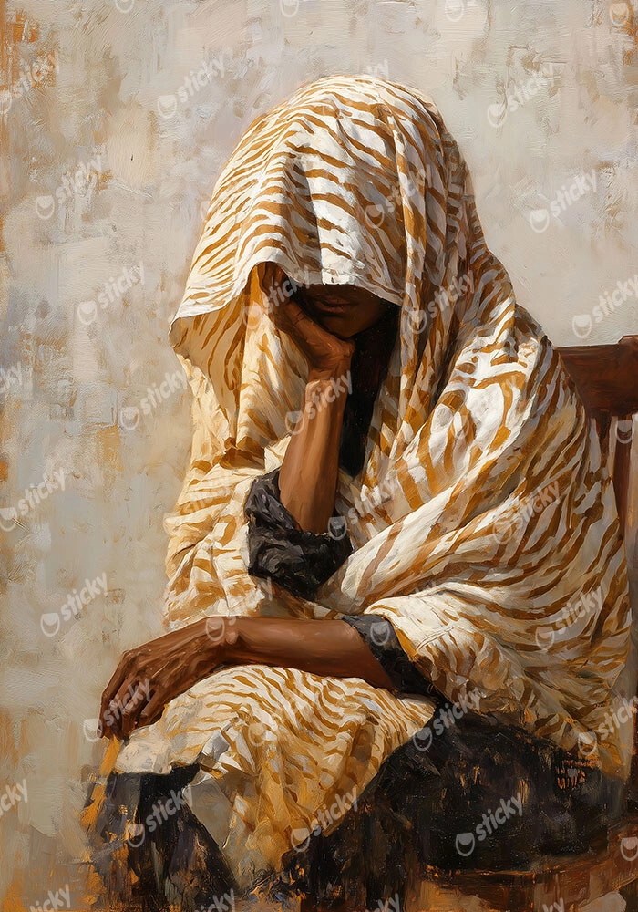 Poster AFROCENTRIC WOMAN THINKING