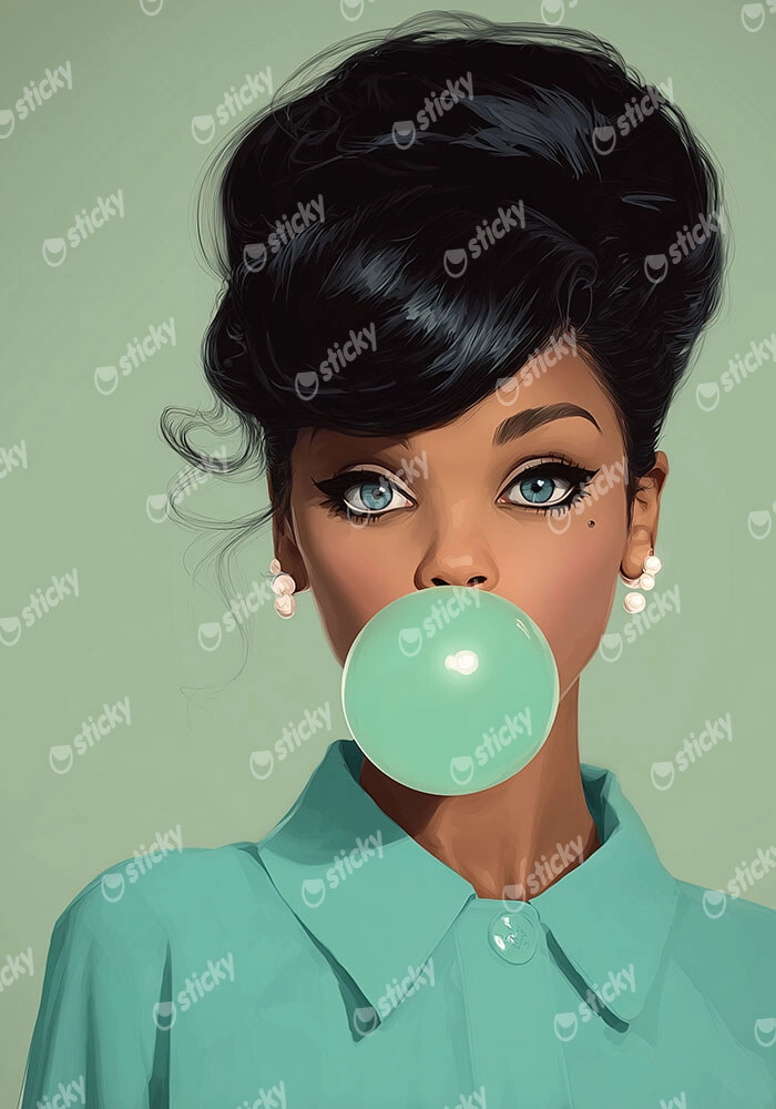Poster AFROCENTRIC BUBBLEGUM MINT