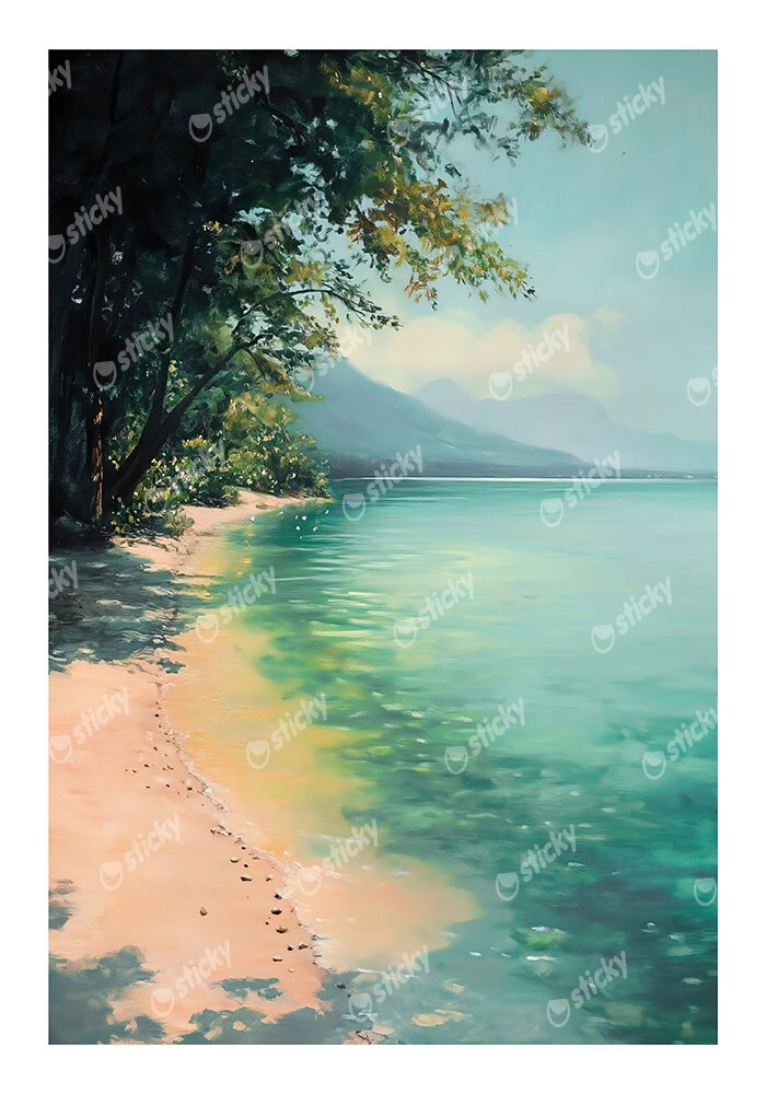 Poster VINTAGE PASTEL BEACH