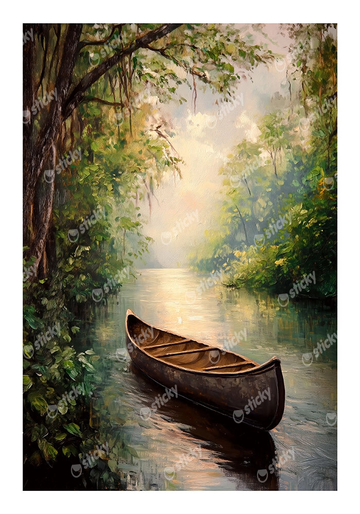 Poster VINTAGE PASTEL BOAT 5