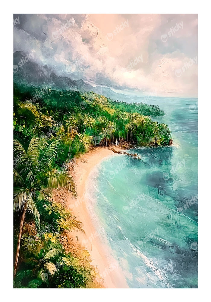 Poster VINTAGE PASTEL COAST 2