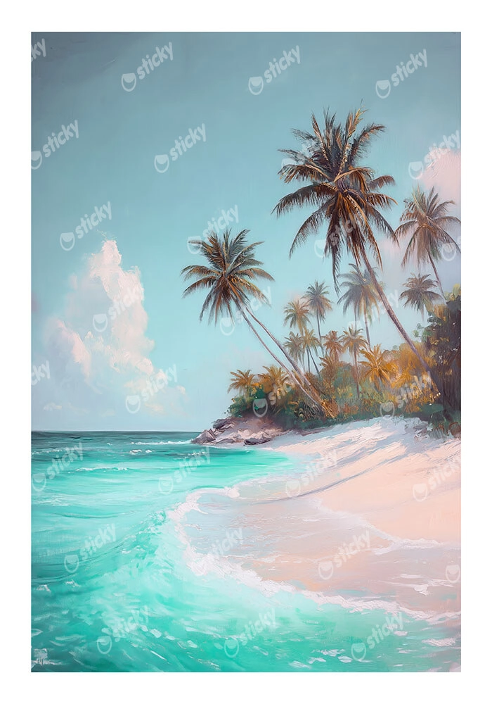 Poster VINTAGE PASTEL COAST