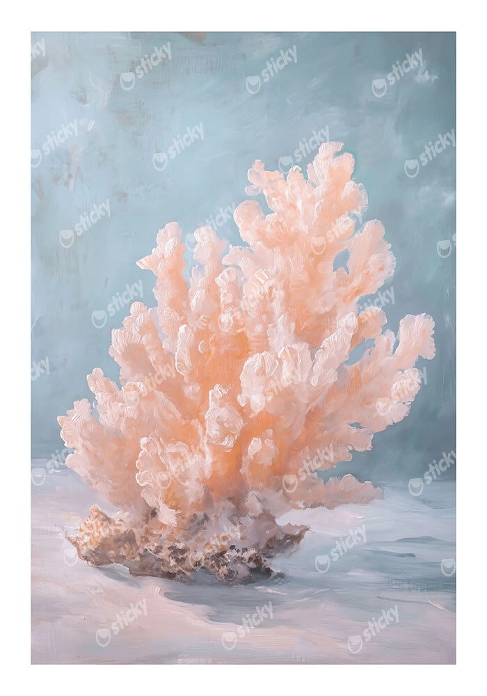 Poster VINTAGE PASTEL CORAL
