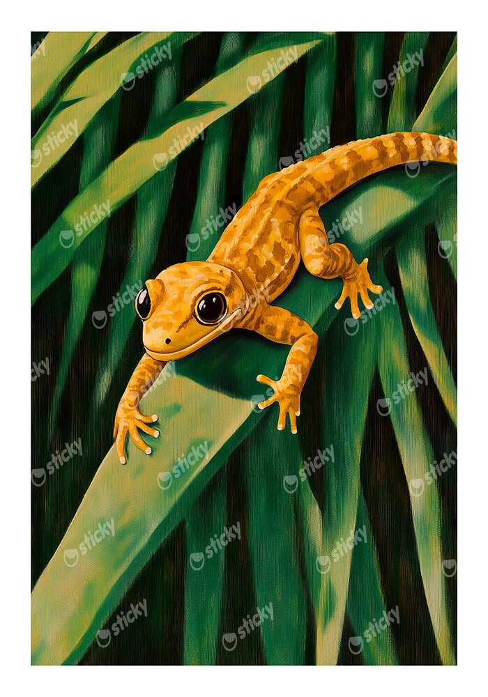 Poster VINTAGE PASTEL GEKO