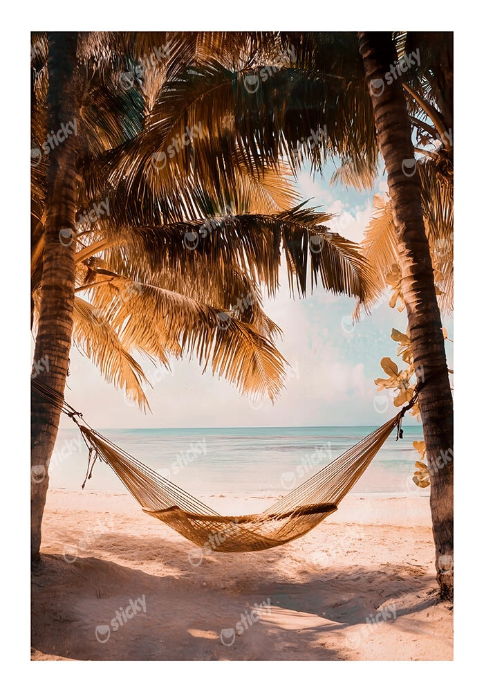 Poster VINTAGE PASTEL HAMMOCK 2