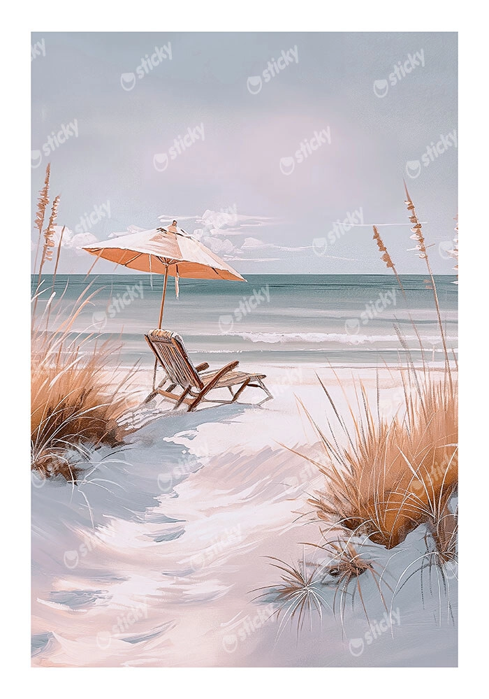 Poster VINTAGE PASTEL UMBRELLA 3