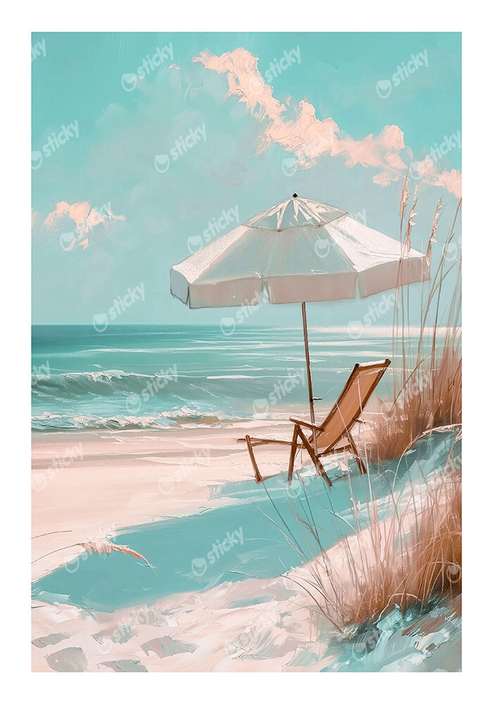 Poster VINTAGE PASTEL UMBRELLA 6