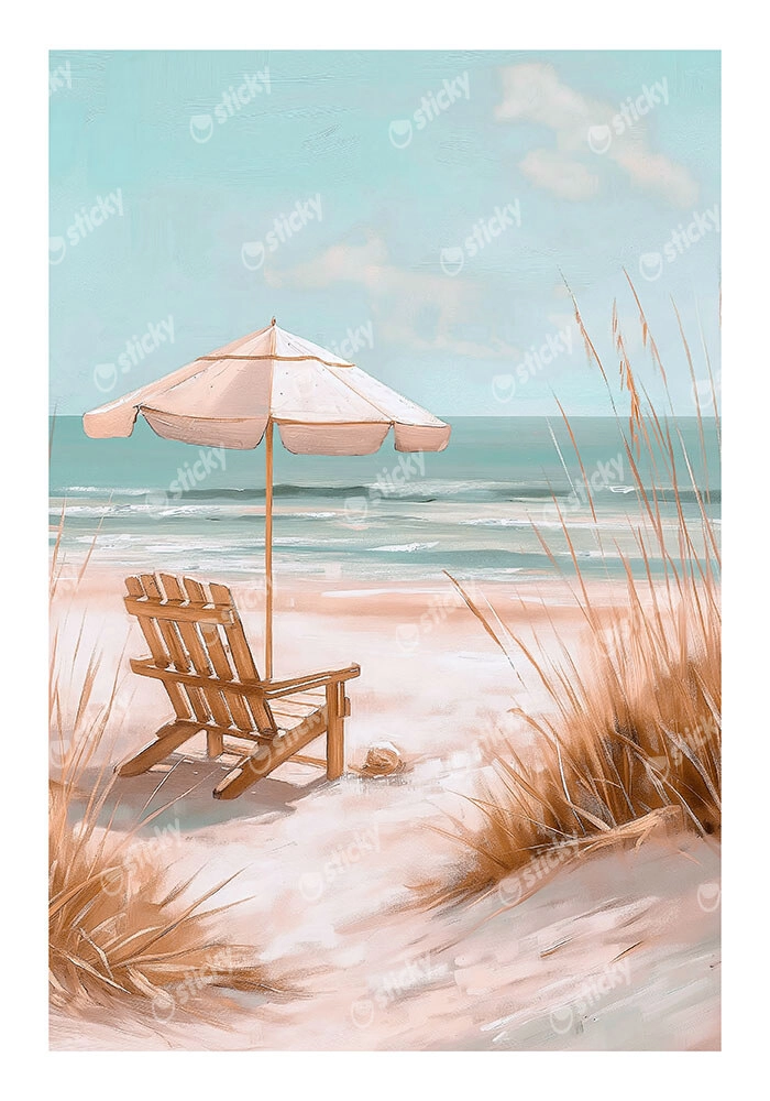 Poster VINTAGE PASTEL UMBRELLA 9