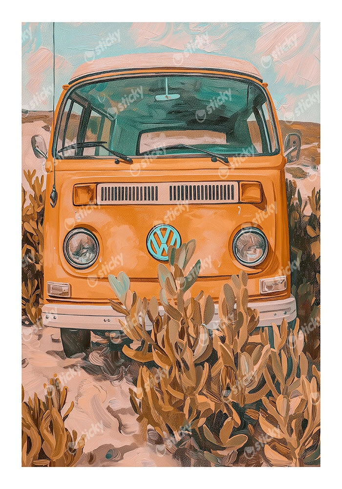 Poster VINTAGE PASTEL VAN 2
