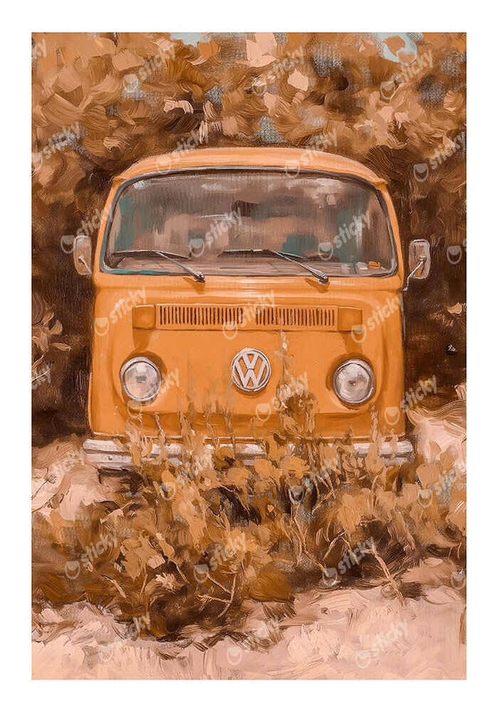 Poster VINTAGE PASTEL VAN