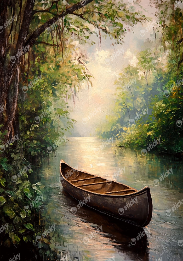 Πίνακας σε Καμβά VINTAGE PASTEL BOAT 5