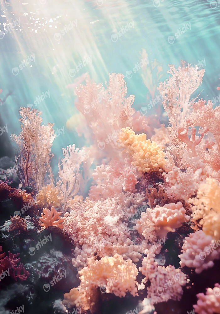 Πίνακας σε Καμβά VINTAGE PASTEL COARL REEF 2