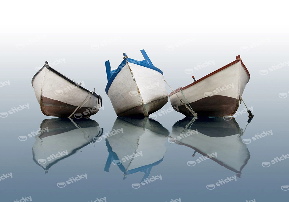 Πινακας σε καμβά BOATS ON CALM WATER