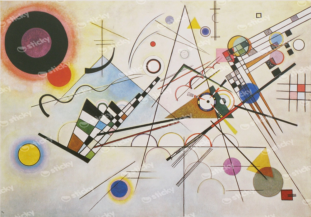 Πινακας σε καμβά KANDINSKY - COMPOSITION No8