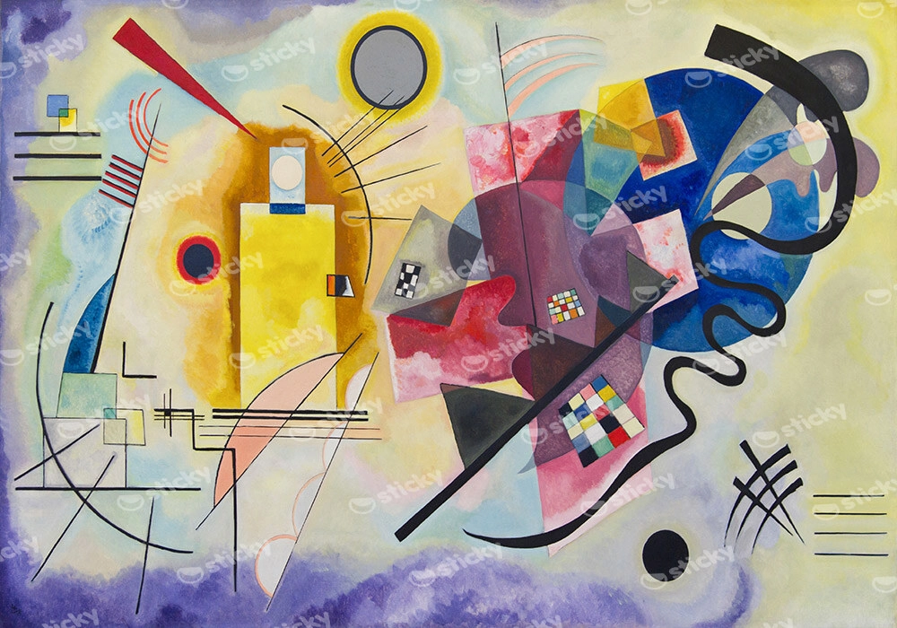 Πινακας σε καμβά KANDINSKY - JAUNE ROUGE BLEU