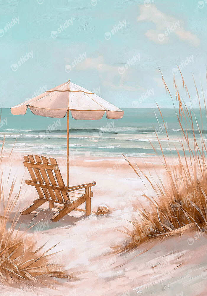 Πίνακας σε Καμβά VINTAGE PASTEL UMBRELLA 9