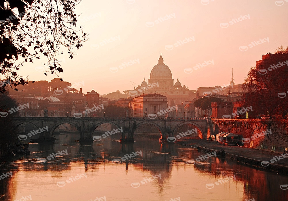 Πινακας σε καμβά ROME SUNSET