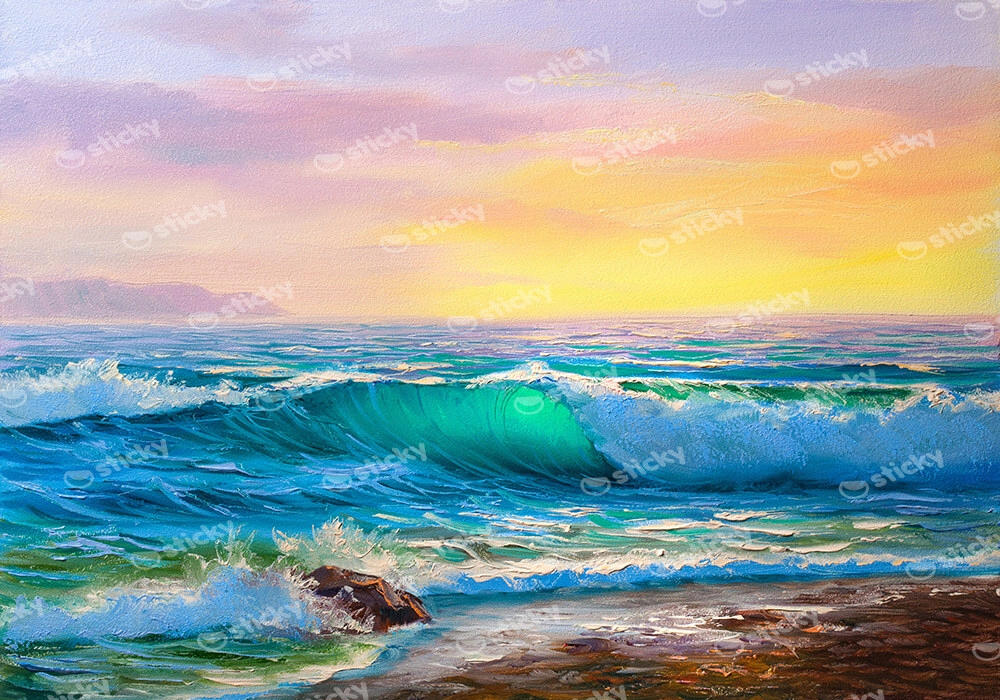 Πινακας σε καμβά SEASCAPE SUNSET