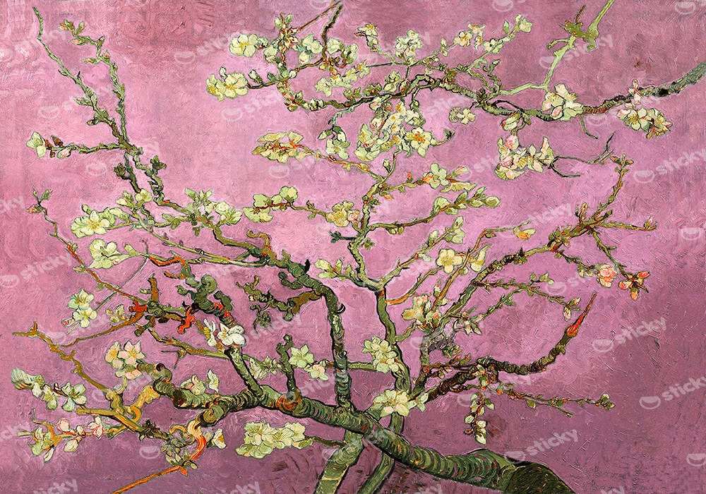 Πινακας σε καμβά VAN GOGH - ALMOND BLOSSOM PINK