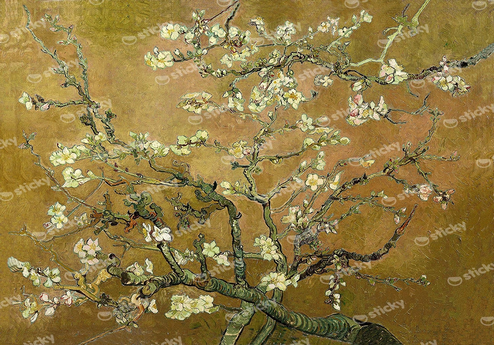 Πινακας σε καμβά VAN GOGH - ALMOND BLOSSOM YELLOW