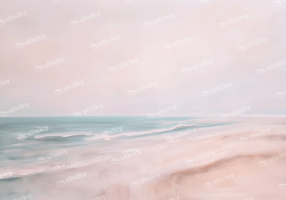 Πίνακας σε Καμβά VINTAGE PASTEL CALM WATERS 3