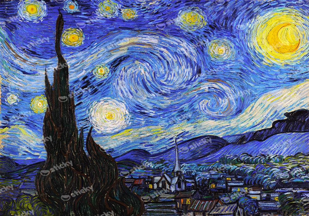 Πινακας σε καμβά VAN GOGH - STARRY NIGHT