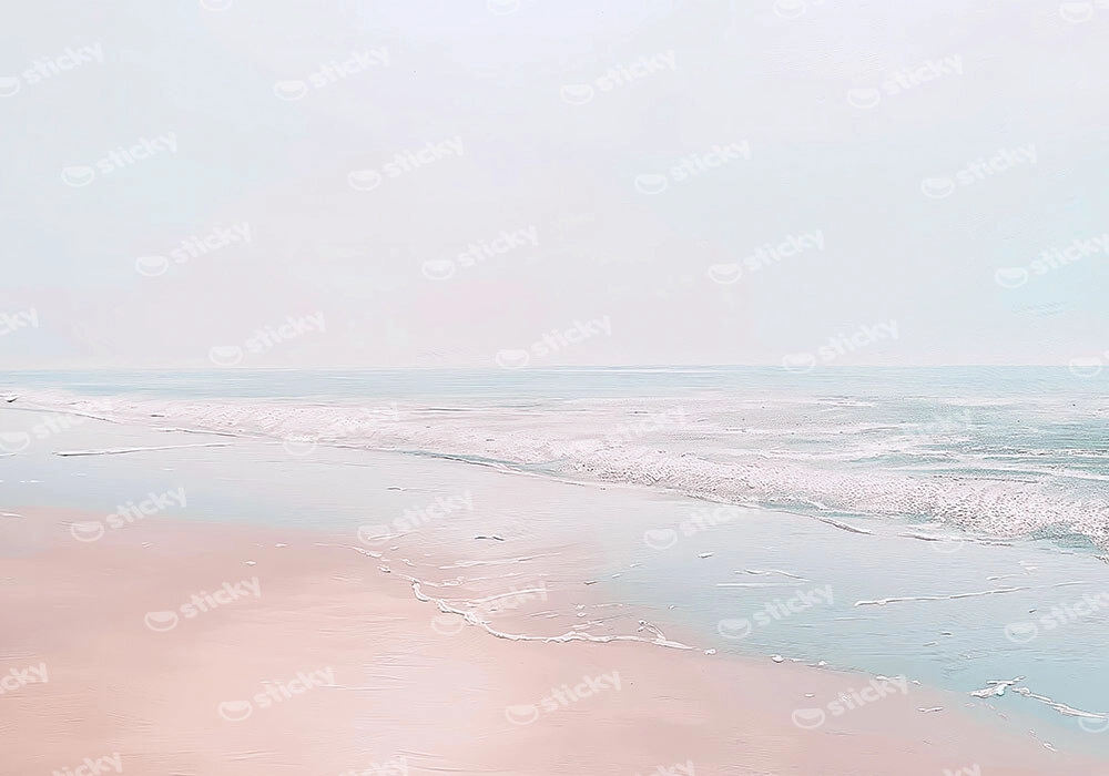 Πίνακας σε Καμβά VINTAGE PASTEL CALM WATERS 4