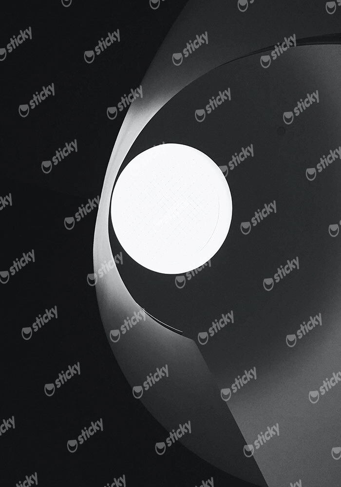 Πίνακας σε Καμβά BLACK AND WHITE ARCHITECTURAL PENDANT LAMP