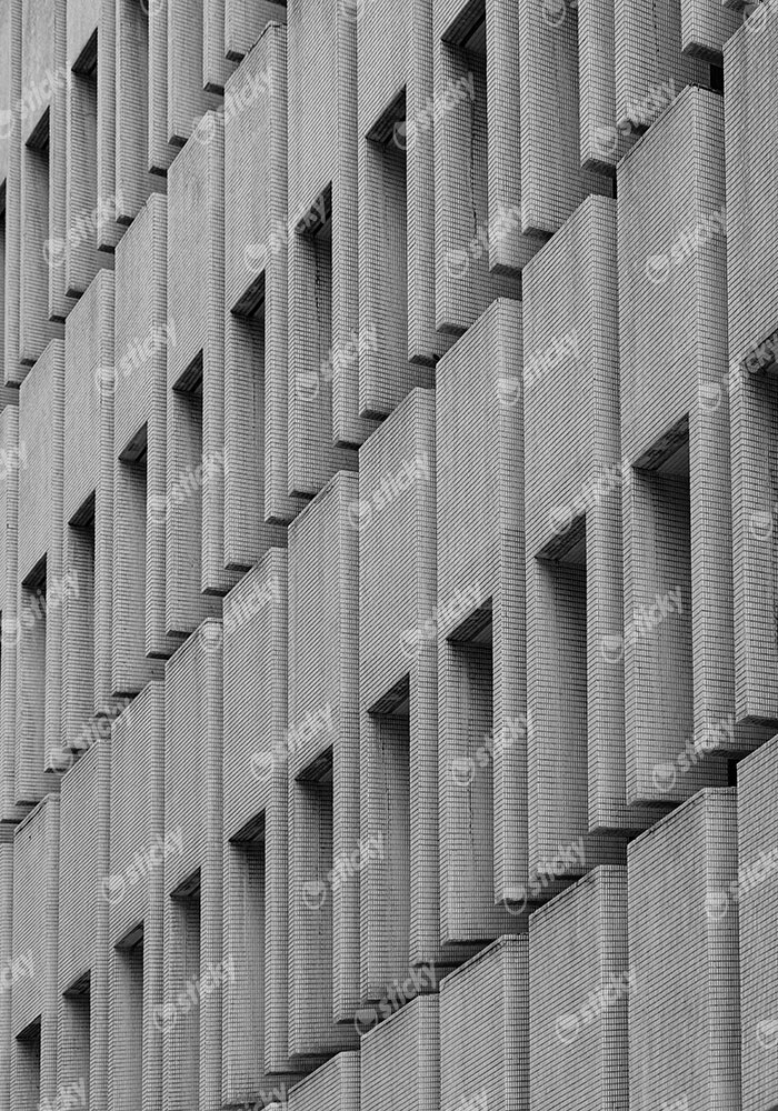 Πίνακας σε Καμβά BLACK AND WHITE ARCHITECTURAL CONCRETE PANELS
