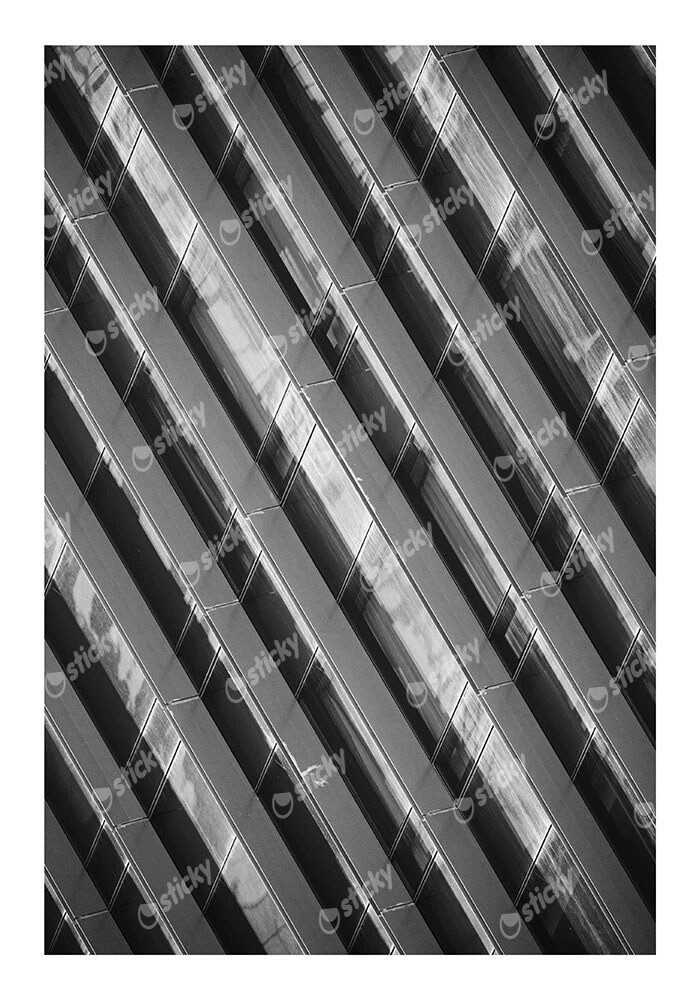 Poster BLACK AND WHITE ARCHITECTURAL CONCRETE STRUCTURAL DETAILS
