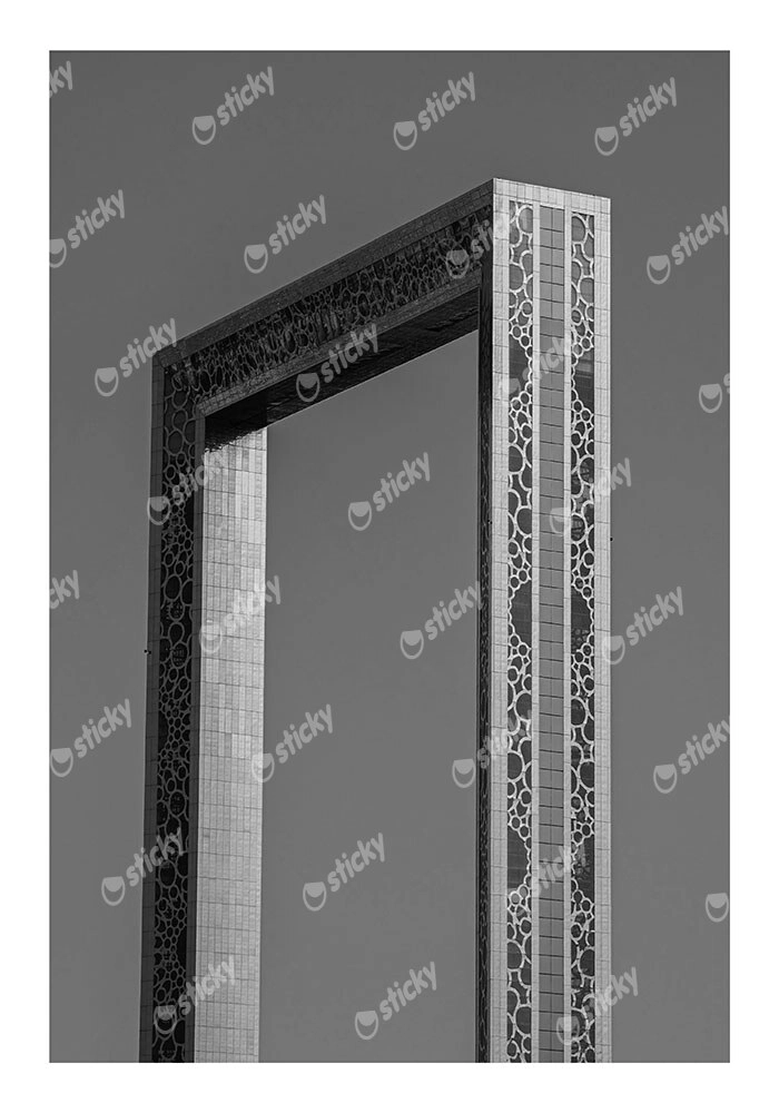 Poster BLACK AND WHITE ARCHITECTURAL FRAME