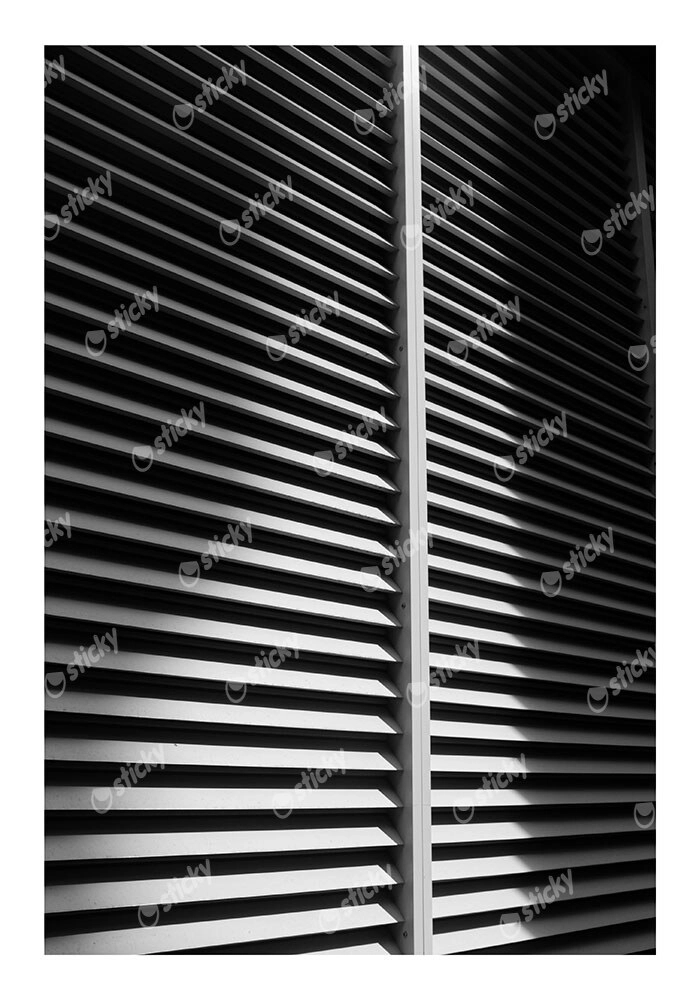 Poster BLACK AND WHITE ARCHITECTURAL METALLIC PANELS