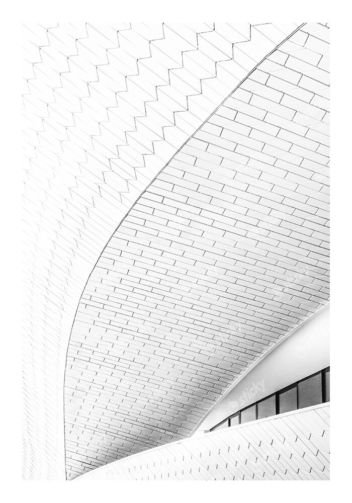 Poster BLACK AND WHITE ARCHITECTURAL MUSEUM