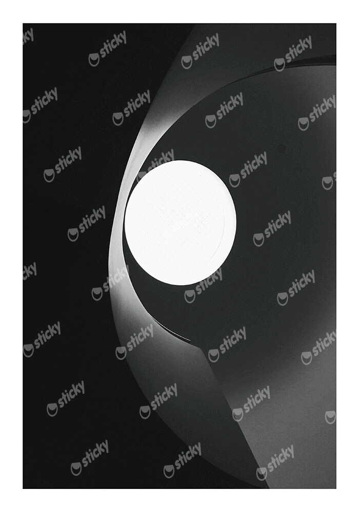 Poster BLACK AND WHITE ARCHITECTURAL PENDANT LAMP