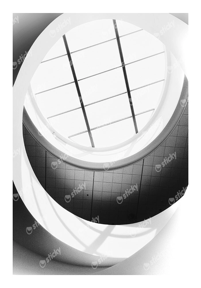 Poster BLACK AND WHITE ARCHITECTURAL SKYLIGHT 4