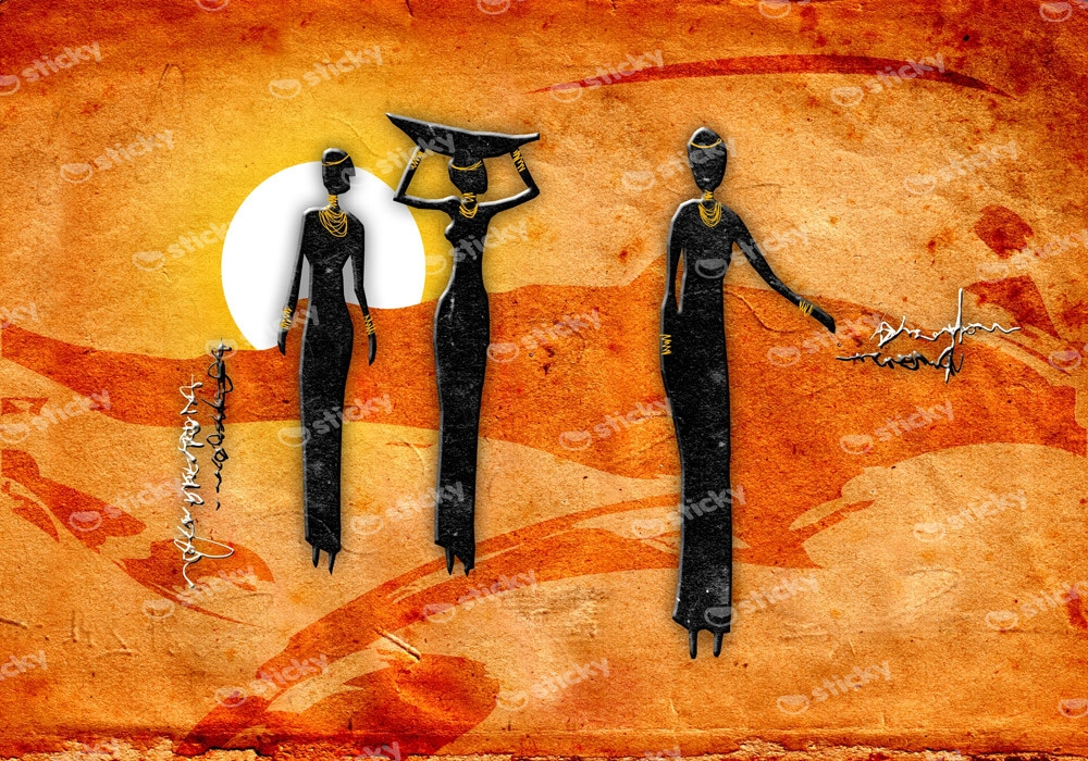 Πινακας σε καμβά AFRICAN WOMEN