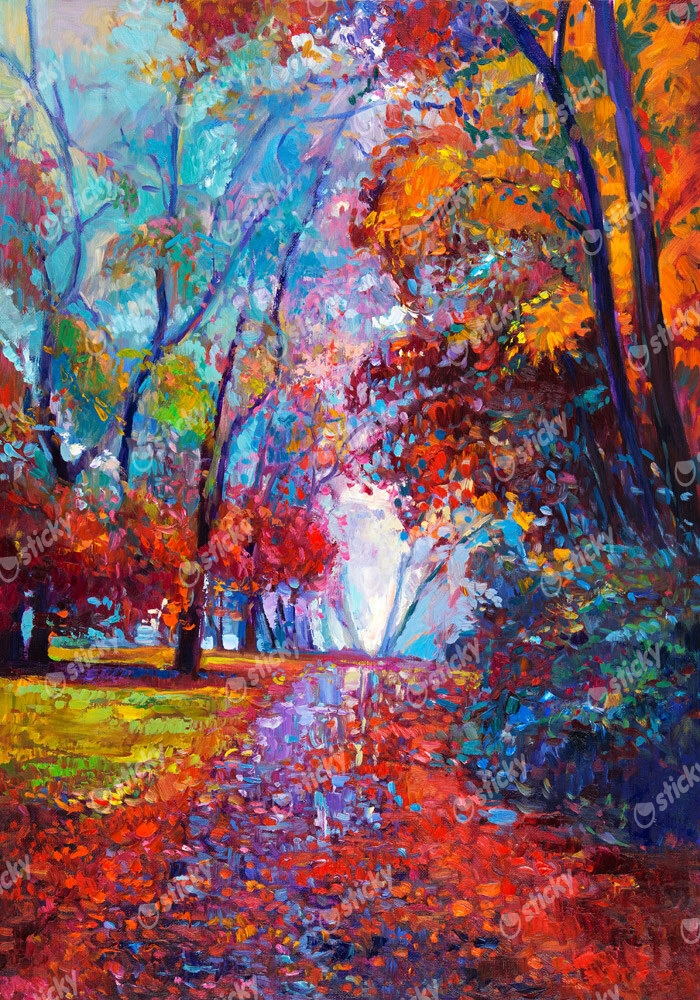 Πινακας σε καμβά AUTUMN LANDSCAPE PAINTING