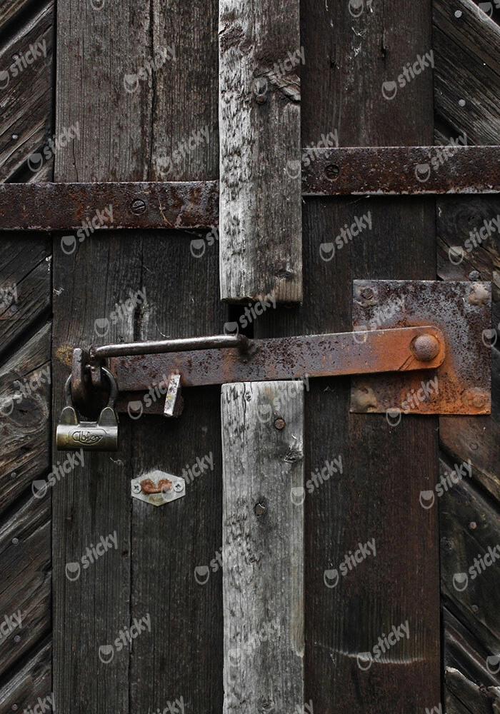 Πίνακας σε Καμβά RUSTIC FARMHOUSE LOCK