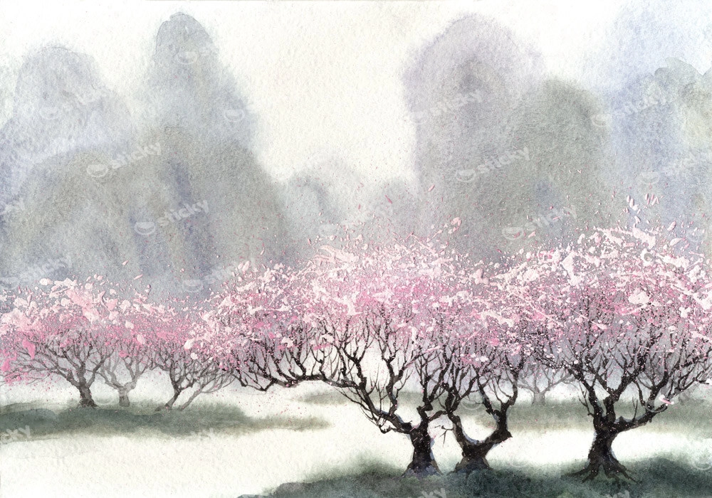 Πινακας σε καμβά DELICATE FLOWERING TREES