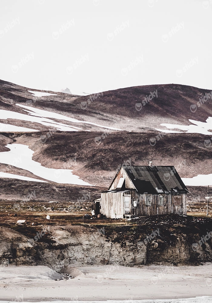 Πίνακας σε Καμβά RUSTIC FARMHOUSE MOUNTAIN LIFE 11